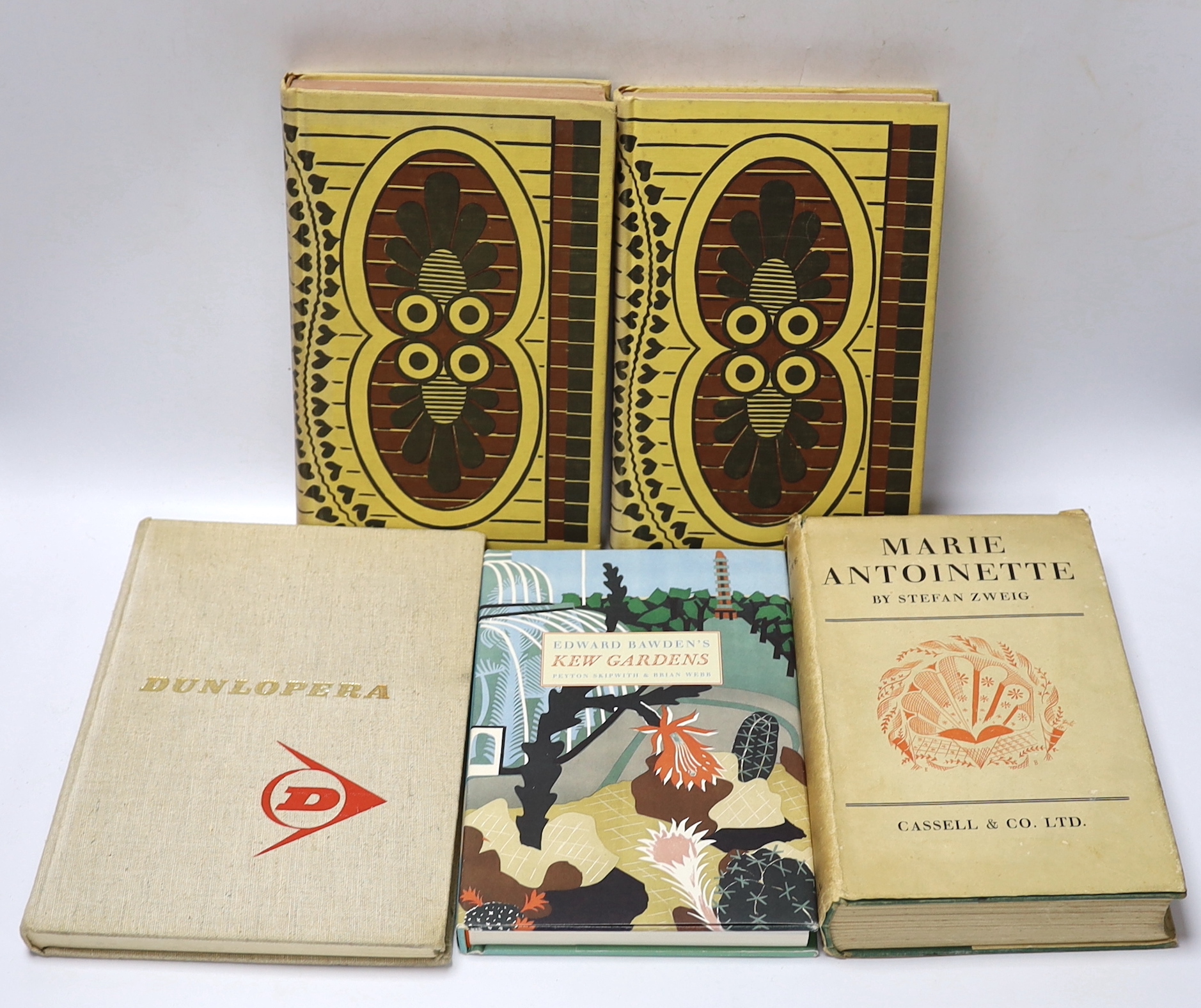 Bawden, Edward - 19 works with dust jackets and other illustrations by Edward Bawden, all with d/j’s, unless stated - McGreevy, Thomas - Eliot, T.S: A Study, 1931; Zweig, Stefan - Marie Antoinette, 3rd edition, 1934; W.S